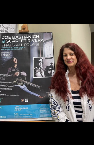 Joe Bastianich & Scarlet Rivera.